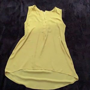 Yellow button tunic